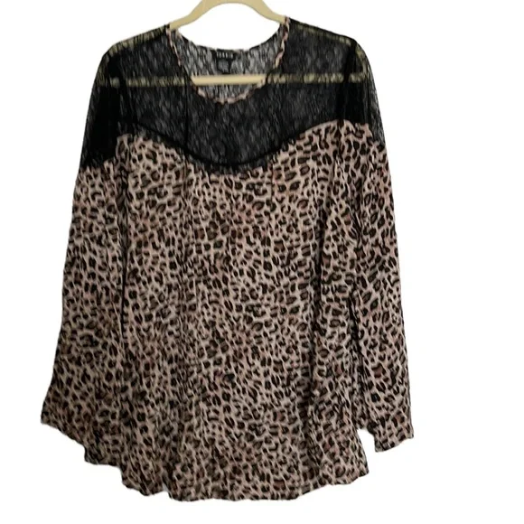 Torrid Leopard Print Blouse - Picture 2 of 11